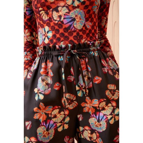 Ulla Johnson Wide-Leg Silk Floral Sawyer Pants - Picture 4 of 7